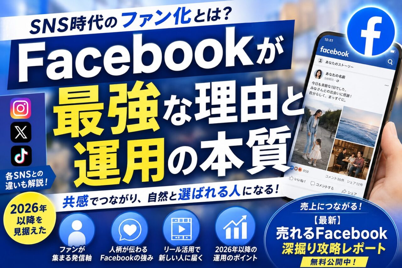 SNS時代のファン化とは？Facebookが最強な理由と運用の本質